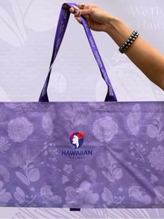 Buddah Mochi x Hawaiian Airlines Purple Bag